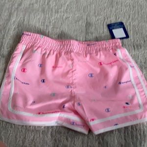 Pink champion athletic shorts.  Brand new with tag